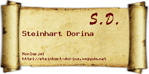 Steinhart Dorina névjegykártya