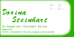 dorina steinhart business card